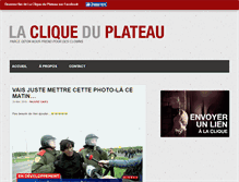 Tablet Screenshot of cliqueduplateau.com